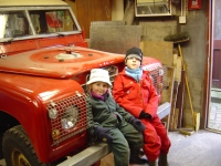  Jack and Becky testing the bumper.