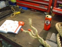  time to unravel a manila winch rope